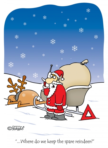 Santa Needs a Spare Reindeer Christmas Comic