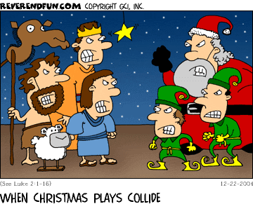 Wisemen Versus Santa and His Elves Christmas Comic