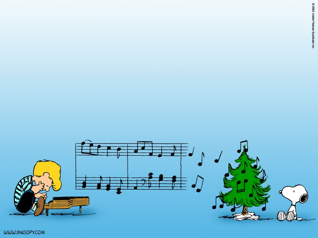 Linus and Snoopy Charlie Brown Christmas Wallpaper