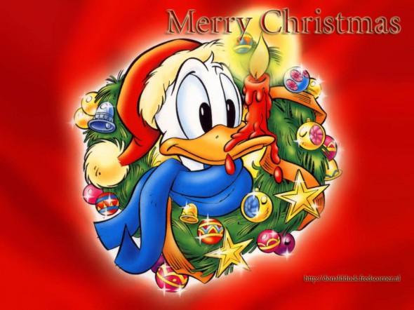 Disney Donald Duck Christmas Wallpaper