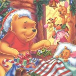 Winnie the Pooh and Piglet Christmas Wallpaper