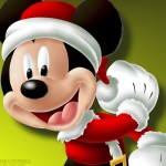 Santa Mickey Mouse Christmas Wallpaper