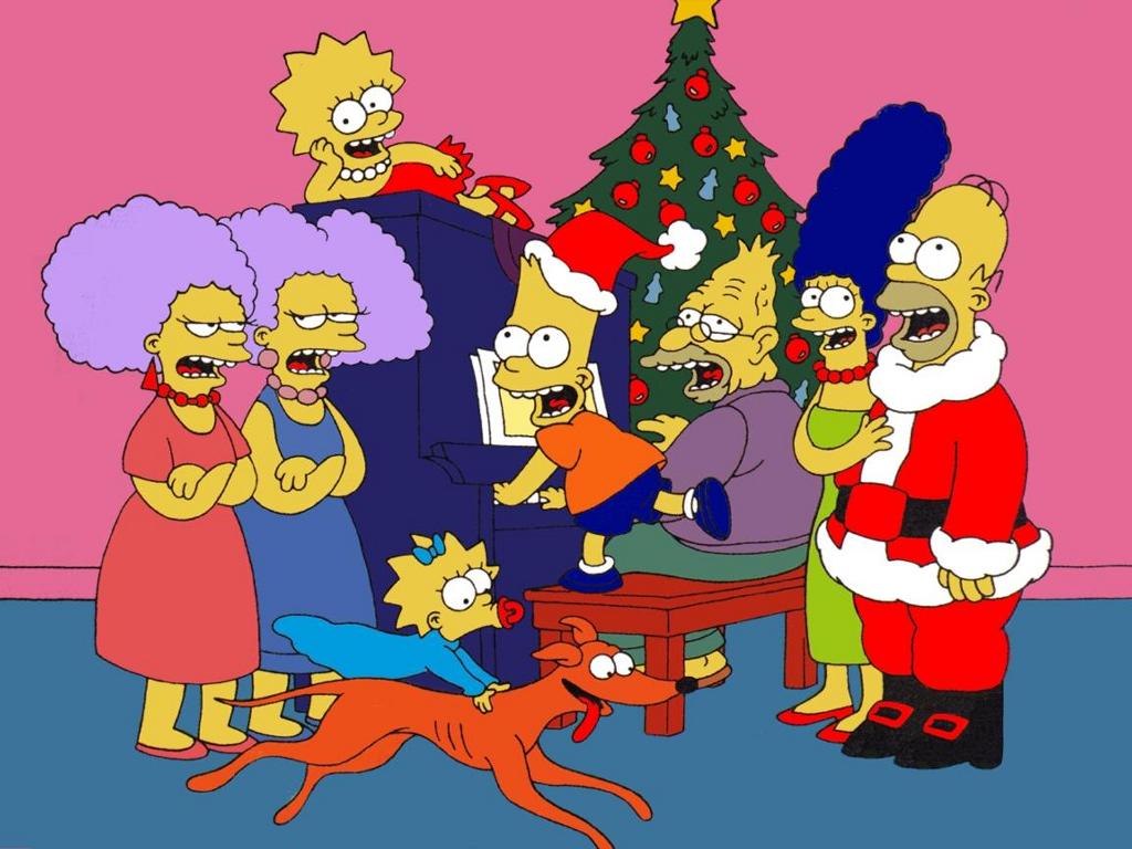 The Simpsons Singing Christmas Carols Wallpaper - Cartoons.