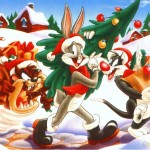 Bugs Bunny, Sylvester, and Tax Collecting Presents and the Tree Wallpaper