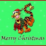 Tigger Wishes you a Merry Christmas Wallpaper