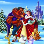 Beauty and the Beast Christmas Wallpaper