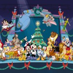 Disney Characters Christmas Wallpaper