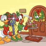 Donald and Daisy Christmas Wallpaper