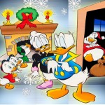 Donald and Family Ready for Christmas Wallpaper